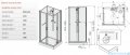 Sanplast Classic II kabina czterościenna kompletna KCKN/CLIIa-80x120-S 80x120x210 cm przejrzysta 602-011-0071-01-4B1