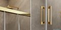 Radaway Idea Gold Kdj kabina 130x90cm prawa złoty połysk/szkło przejrzyste 387043-09-01R/387050-09-01L