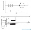 Omnires Contour bateria umywalkowa podtynkowa miedź szczotkowana CT8015CPB