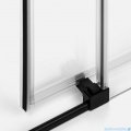 New Trendy Prime Black drzwi wnękowe pojedyncze 130x200 cm lewe przejrzyste D-0322A