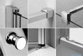 Radaway Eos PDD kabina prysznicowa 90x90 szkło intimato + brodzik Delos A + syfon 37603-01-12N