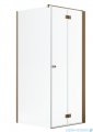 Radaway Nes Kdj B Brushed Copper kabina 90x80cm prawa szczotkowana miedź 10025090-93-01R/10039080-01-01