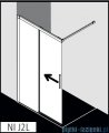 Kermi NIca kabina walk-in z przesuwnym skrzydłem lewa 110 cm NIJ2L11020VPK