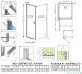 Radaway Nes Kdj I Gold kabina 90x100cm lewa złoty połysk 10022090-09-01L/10039100-01-01