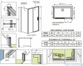 Radaway Idea Black Kds kabina prysznicowa 140x80 prawa czarny mat/szkło przejrzyste 10115140-54-01R/10117080-01-01