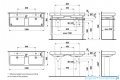 Laufen Pro S umywalka podwójna ścienna 120x46cm biała H8149660001041