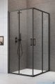 Radaway Premium Pro Black Kdd  kabina 90x80cm czarny mat/szkło przejrzyste 1017090-54-01L/1017080-54-01R