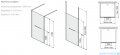 Sanplast Altus PII/ALTIIa kabina walk-in 120x212 cm czarny matowy 600-121-2761-59-401