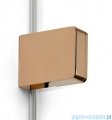 New Trendy Eventa Copper Shine kabina prysznicowa przyścienna z drzwiami bocznymi 100x100x200 przejrzyste Lewa miedź połysk EXK-6513