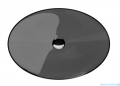 Besco Anya Carbon Grey + maskownica biała umywalka nablatowa 50x35x15cm #UMA-50-CGW
