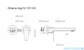 Oltens Jog bateria umywalkowa podtynkowa chrom 32103100