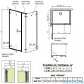 Radaway Arta Kds I kabina 110x80cm lewa szkło przejrzyste 386620-03-01L/386102-03-01L/386110-03-01