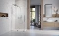 Radaway Furo Kdj Brushed Nickel kabina 110x90cm lewa szczotkowany nikiel 10104572-91-01L/10110530-01-01/10113090-01-01