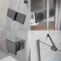 Radaway Essenza Kdj Brushed GunMetal kabina 80x80cm prawa szczotkowany grafit 1385043-92-01R/1384051-01-01