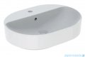 Geberit VariForm Umywalka owalna z półką, z przelewem 60x45cm KeraTect 500.777.00.2
