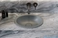 Omnires Shell M+ umywalka podblatowa 38x25 cm ash grey mat SHELL380UPAG