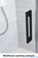 Radaway Idea 8 QL XL Black Kdj kabina 110x90cm prawa czarny mat/szkło przejrzyste 10560567-54-01R/10570522-01-01/10580090-01-01L