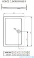 Radaway Fuenta New Kdj kabina 120x90cm lewa szkło przejrzyste + brodzik Doros D + syfon