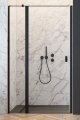 Radaway Nes Black Dwj II drzwi wnękowe 80cm lewe czarny mat/szkło przejrzyste 10036080-54-01L