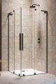 Radaway Furo SL Black KDD kabina 90x100cm czarny mat/szkło przejrzyste 10305090-54-01L/10305100-54-01R