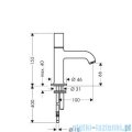 Hansgrohe Axor Uno² Bateria umywalkowa bez mieszacza z perlatorem D15 38130000