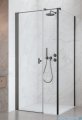 Radaway Nes Kds I Brushed GunMetal kabina 140x80cm lewa szczotkowany grafit 10023140-92-01L/10043080-92-01