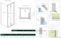 Radaway Nes 8 Black KDJ B kabina 90x70 prawa czarny mat/szkło przejrzyste 10075090-54-01R/10089070-01-01