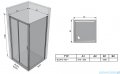 Ravak Blix BLDP2 drzwi prysznicowe 100cm aluminium transparent Anticalc 0PVA0C00Z1
