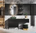 Elita Look szafka podumywalkowa 80x63x45cm czarny mat 168106