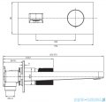 Omnires Contour bateria umywalkowa podtynkowa chrom CT8015CR