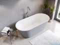 Besco Deeva Glam Złota Illume Coat 150x75 cm wanna wolnostojąca + syfon klik-klak chrom #WWA-150DGZC
