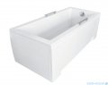 Besco Modern 120x70cm wanna prostokątna + obudowa CZARNY mat + syfon CZARNY #WAM-120-MO/#OAP-12OUNIC/19975