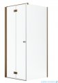 Radaway Nes Kdj B Brushed Copper kabina 100x75cm lewa szczotkowana miedź 10025100-93-01L/10039075-01-01