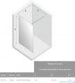 New Trendy Avexa Gold Shine kabina Walk-In 100x200 cm przejrzyste EXK-1813