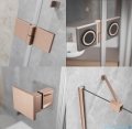 Radaway Essenza 8 Brushed Copper Ptj kabina pięciokątna 80x90cm prawa szczotkowana miedź 10490000-93-01R/10490400-01-01