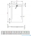 Radaway Teos F brodzik 180x70cm cemento HTF18070-74