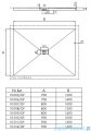 Schedpol Brodzik posadzkowy podpłytkowy z odpływem punktowym 120x80x5/12cm 10.008/OP
