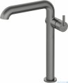 Deante SILIA Bateria umywalkowa wysoka z prostokątną wylewką titanium BQS D24K