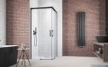 Radaway Idea Black Kdd kabina 70x75cm czarny mat/szkło przejrzyste 387065-54-01L/387066-54-01R