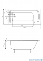 Roca Linea wanna prostokątna 150x70 cm akrylowa A24T010000