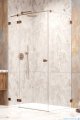 Radaway Essenza Pro Brushed Copper Kdj kabina 100x75cm lewa szczotkowana miedź 10097100-93-01L/10098075-01-01