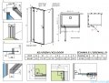 Radaway Essenza Kdj Brushed Nickel kabina 80x120cm lewa szczotkowany nikiel 1385043-91-01L/1384054-01-01
