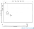 New Trendy Nex brodzik konglomeratowy prostokątny 140x80x3,5 cm biały B-0464