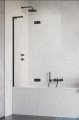 Radaway Essenza 8 SL Black PND II parawan nawannowy 130cm lewy czarny mat/przejrzyste 10500130-54-01L