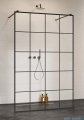 Radaway Modo X Black I Factory kabina Walk-in 130x200 szkło 10mm 388334-54-57, industrialny, loft
