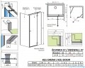 Radaway Torrenta KDJ kabina prysznicowa 100x70 prawa przejrzyste wspornik krzyżowy 133210-01-01R/1330070-01-01