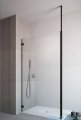 Radaway Modo New Black IV kabina Walk-in 80x80 czarny mat/szkło przejrzyste 389584-54-01/389084-54-01