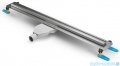 New Trendy Visio Slim odpływ liniowy z rusztem szczotkowanym w kolorze chrom 70x3,2 cm OL-0087