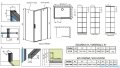 Radaway Idea Black Kdj Factory kabina prysznicowa 160x75 prawa czarny mat/szkło przejrzyste 387046-54-55R/387049-54-55L