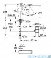 Grohe Allure Brilliant bateria umywalkowa DN 15 z zestawem odpływowym chrom 23109000